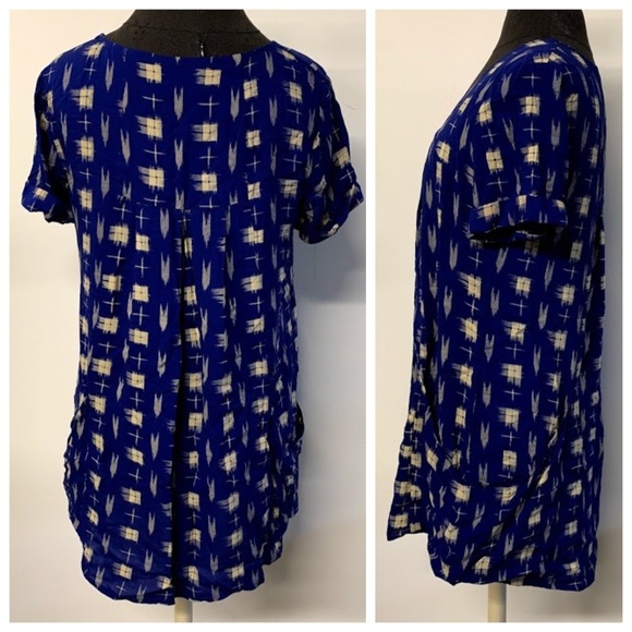 Holding Horses Anthro Abstract Plaid Tunic Top - Picture 6 of 8